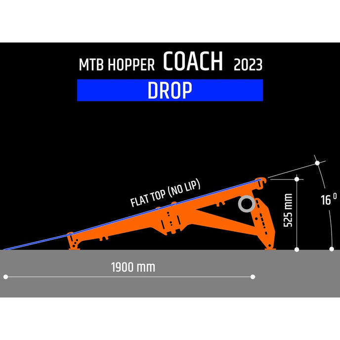 Hordozható ugró rámpa COACH