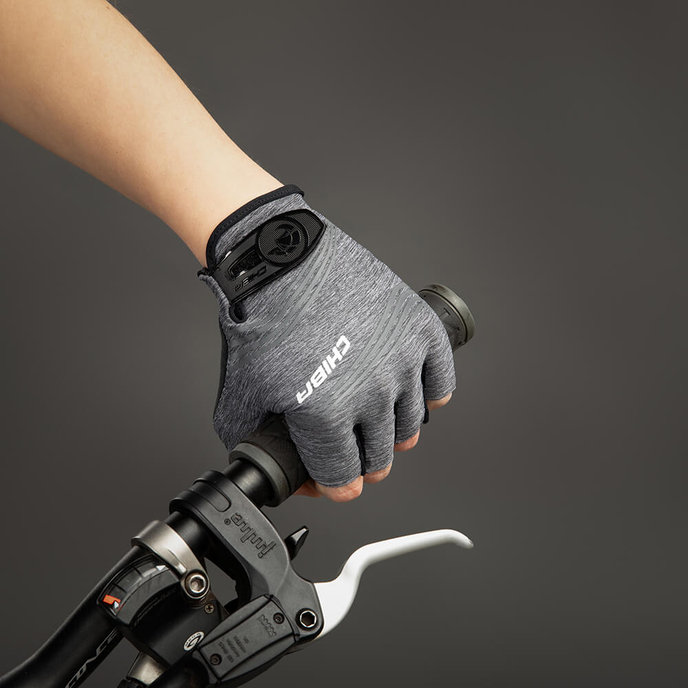 Női kerékpáros kesztyű Lady SuperLight sötétszürke