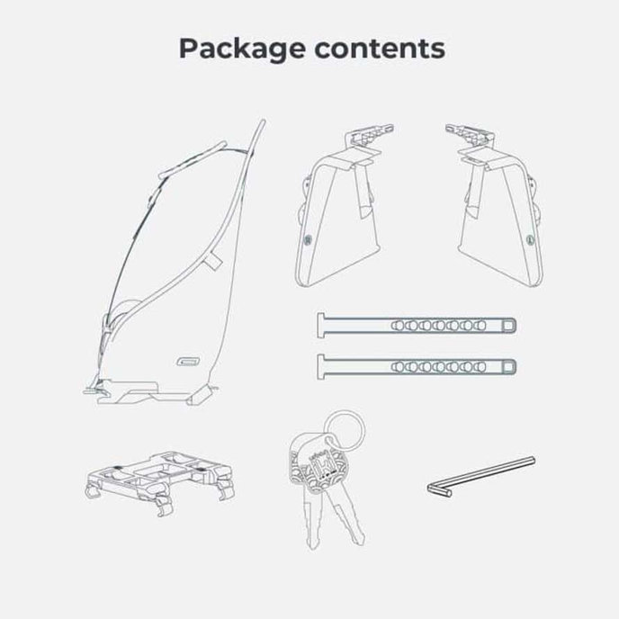 Ta-ke hátsó ülés kerékpártartó adapterrel