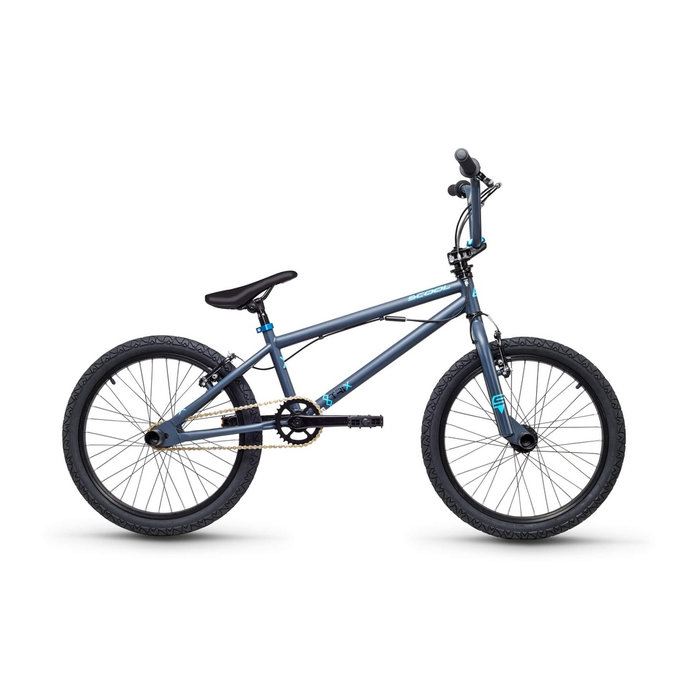 Gyermek kerékpár XtriX 20 szürke/matt kék (122 cm-től)