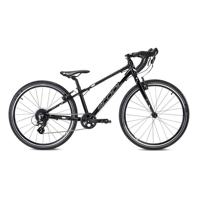 Gyermek kerékpár liXe gravel 8s fehér/fekete (140 cm-től)