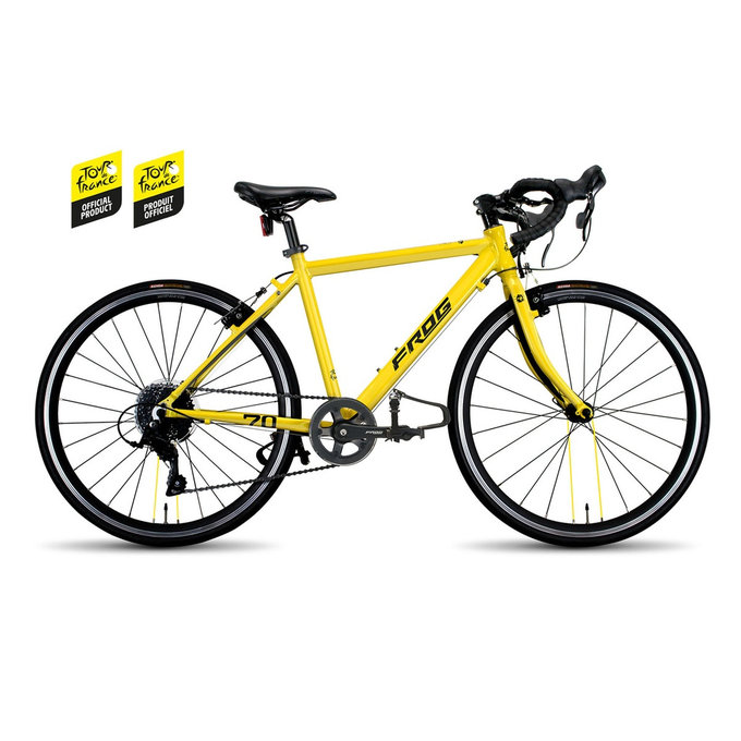 Gyermek országúti kerékpár Frog Road 70 26" sárga Tour de France
