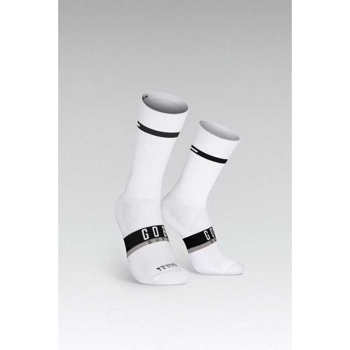GOBIK zokni SUPERB WHITE UNISEX EXTRA LONG HORIZON
