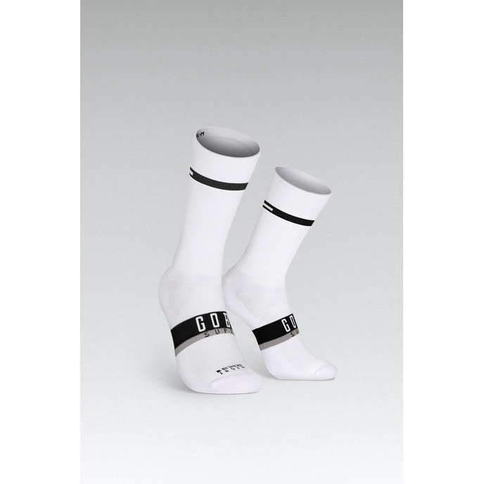 GOBIK zokni SUPERB WHITE UNISEX EXTRA LONG HORIZON